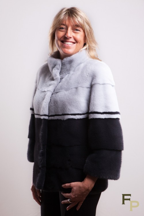 Black Pearl and Grey Sapphire Mink Jacket