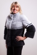 Black Pearl and Grey Sapphire Mink Jacket