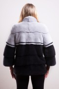 Black Pearl and Grey Sapphire Mink Jacket