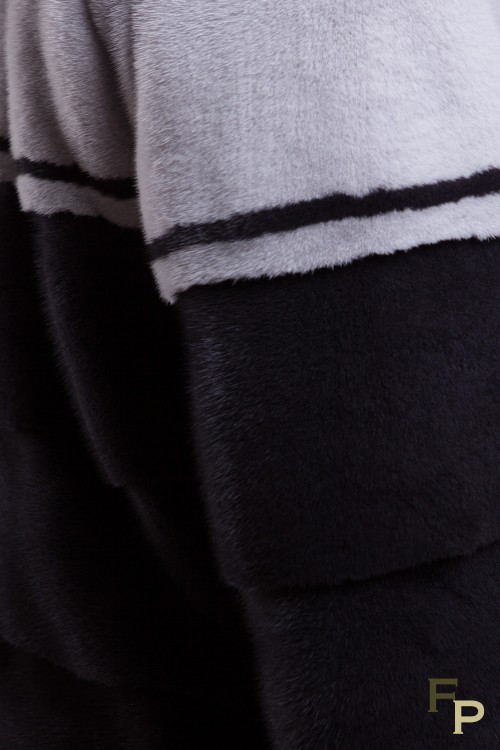 Black Pearl and Grey Sapphire Mink Jacket