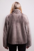 Silver Blue Mink Jacket in Full Skins