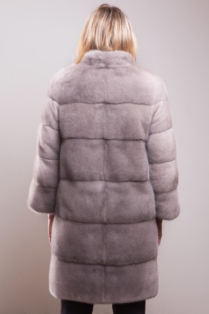 silver blue mink coat
