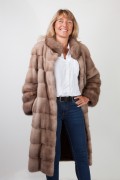 Pastel Mink and Martens Fur Coat