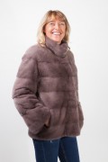 Iron Grey Mink Jacket