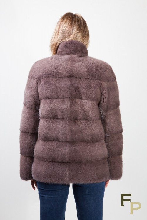 Iron Grey Mink Jacket