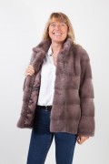 Iron Grey Mink Jacket