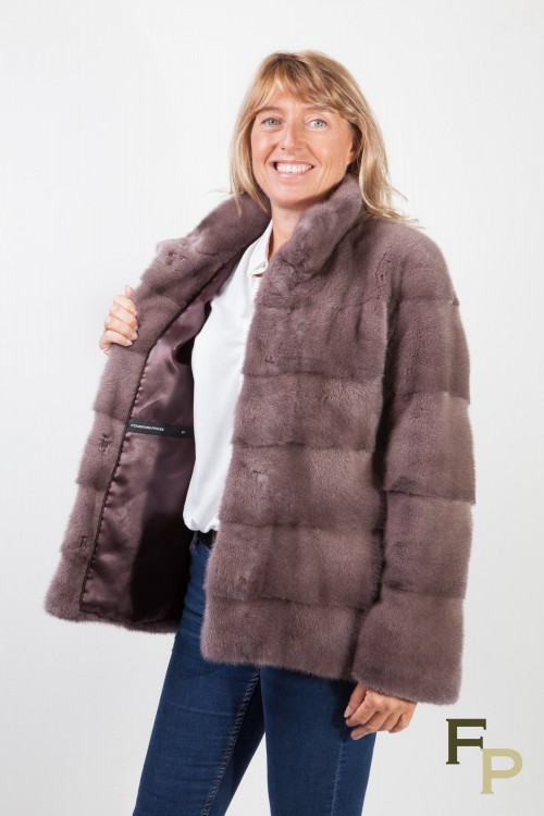 Iron Grey Mink Jacket