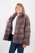 Iron Grey Mink Jacket