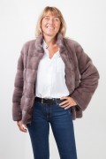 Iron Grey Mink Jacket