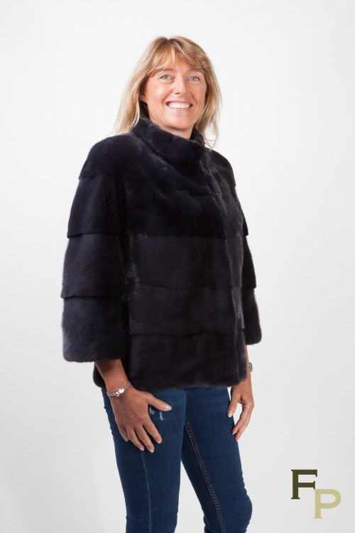 Double Black Mink Jacket