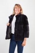 Double Black Mink Jacket