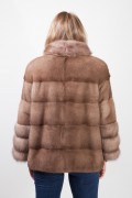 Pastel Mink and Martens Fur Jacket