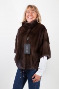 Dark Brown Mink  Fur Jacket