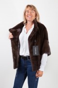 Dark Brown Mink  Fur Jacket