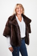 Dark Brown Mink  Fur Jacket