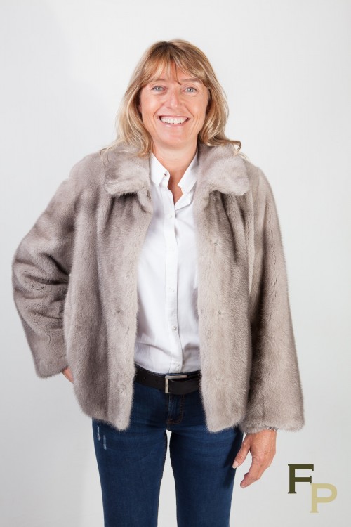 Silver Blue Mink Jacket in Full Skins