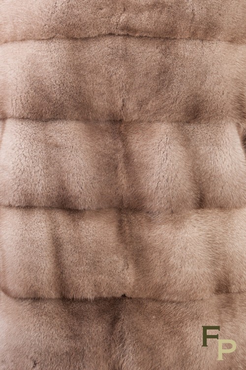 Long Pastel Mink Coat by Casiani