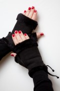 Mittens in Lambskin Velours