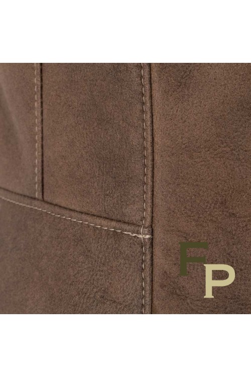 Bomber in Leather and Shearling Merino