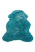 peau de mouton mérinos turquoise