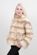 Gold  Fox Coat with hood