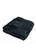 Gray Rabbit Fur Blanket 