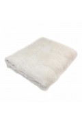 White Chalk Rabbit Fur Blanket 