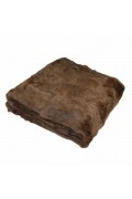 Brown Rabbit Fur Blanket 