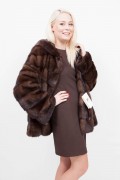 (SOLD) Long Brown Mink Jacket