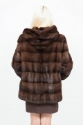 (SOLD) Long Brown Mink Jacket