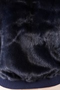 Navy Blue Mink Bomber