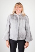 Grey Sapphire Mink Jacket "Tulip"