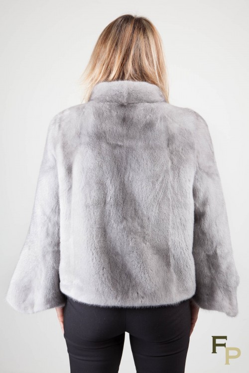 Grey Sapphire Mink Jacket "Tulip"