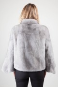 Grey Sapphire Mink Jacket "Tulip"