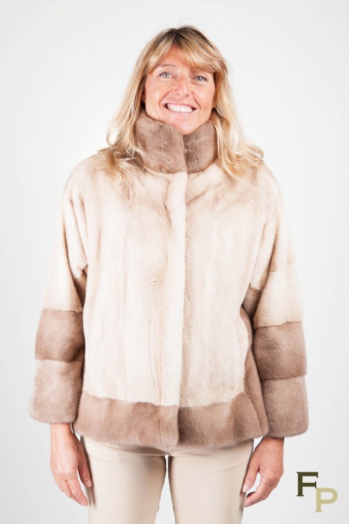 Veste de Vison Pastel et Palomino