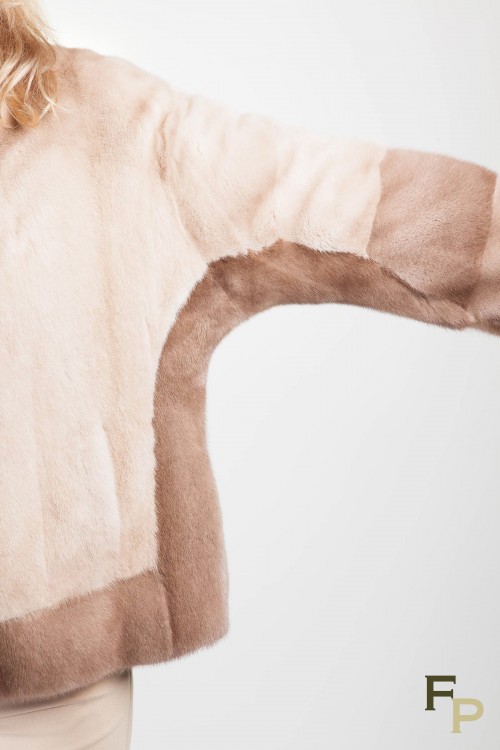 Veste de Vison Pastel et Palomino