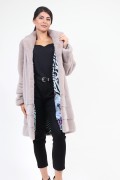 Straight Mink Coat Colour "Pink Metalic"