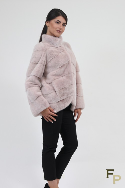 Fur Mink Jacket "Diagonal"