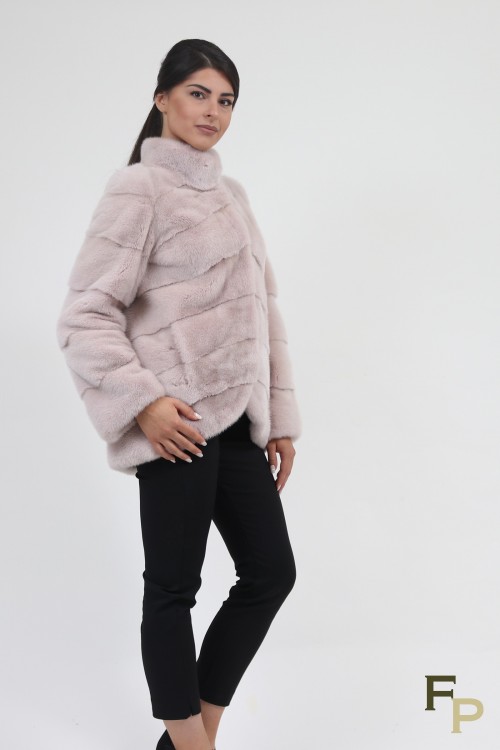 Fur Mink Jacket "Diagonal"