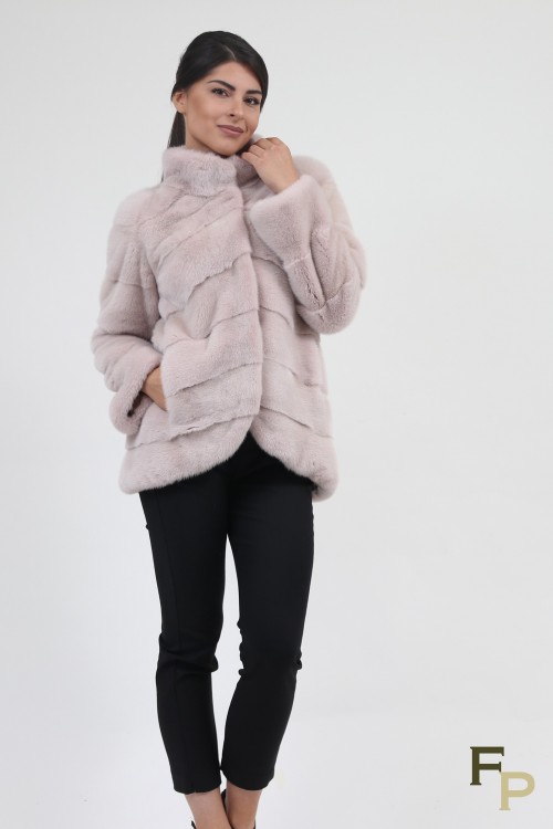 Fur Mink Jacket "Diagonal"