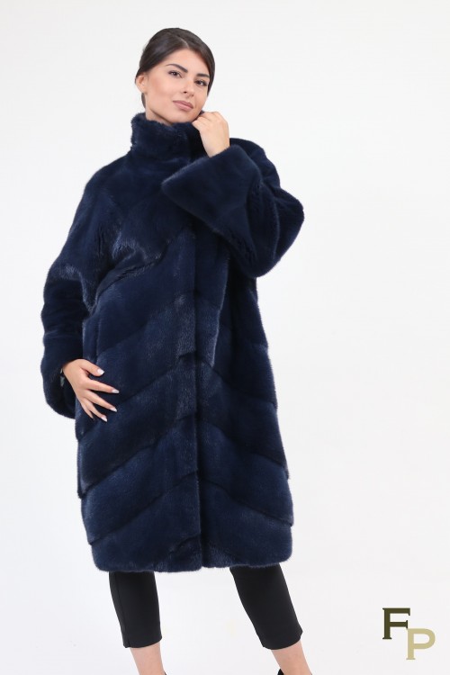 Blue Mink Fur Coat "Tokyo"