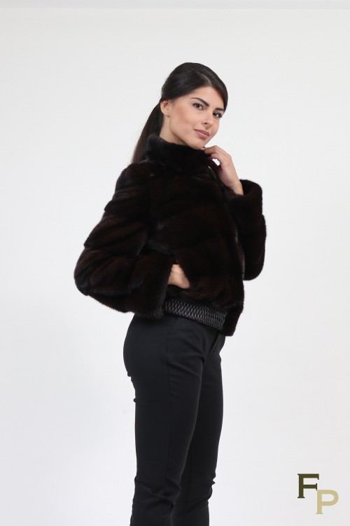 Brown Bomber in Mink Fur
