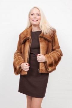 Saga Ranched Mink Jacket