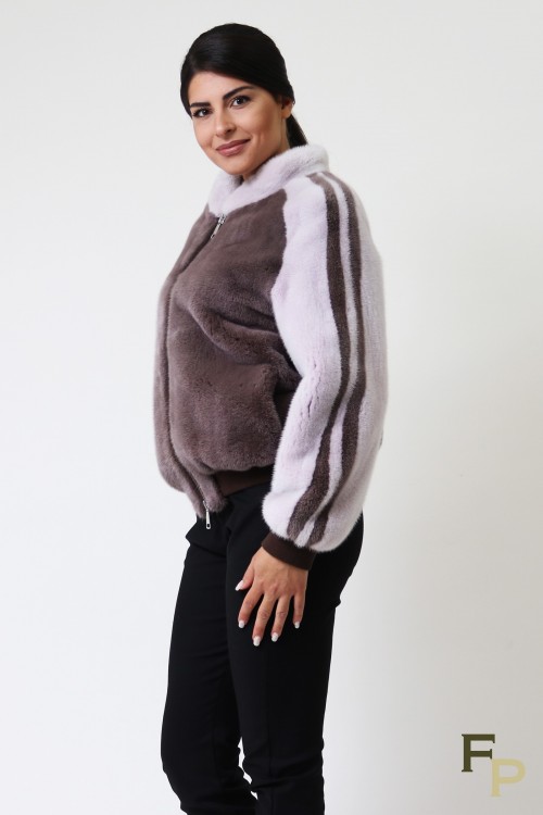 Mink Fur Bomber "Lily"
