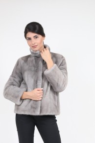 Fur Mink Jacket "Diagonal"