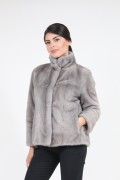 Fur Mink Jacket "Diagonal"