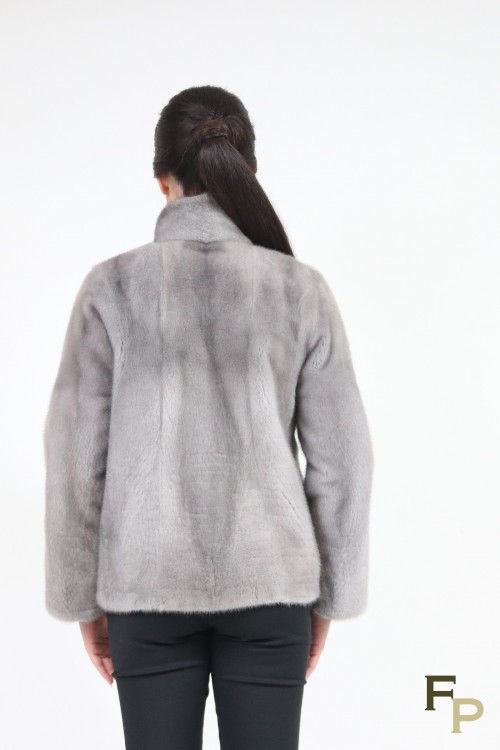 Veste "Diagonales" en Fourrure de Vison