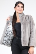 Fur Mink Jacket "Diagonal"