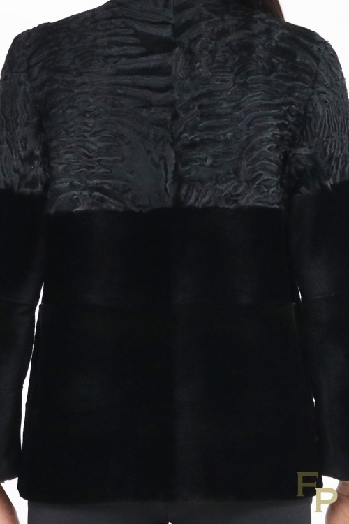 Veste en Fourrure de Vison et de Swakara