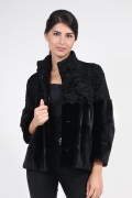 Jacket in Mink and Swakara Fur